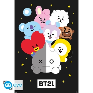 Bt21  - Characters 61 X 91.5Cm Maxi Poster ryhmässä MERCHANDISE / Merch / Pop-Rock @ Bengans Skivbutik AB (5575675)