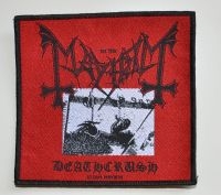 Mayhem - Patch Deathcrush  (10,3 X 9,8 Cm) ryhmässä MERCHANDISE / Kangasmerkki / Heavy Metal @ Bengans Skivbutik AB (5577307)