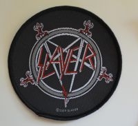 Slayer - Patch Pentgram (9,5 X 9,5 Cm) ryhmässä MERCHANDISE / Kangasmerkki / Heavy Metal @ Bengans Skivbutik AB (5577317)