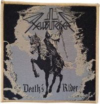 Hellbutcher - Patch Deaths Rider (10 X 9,8 Cm) ryhmässä MERCHANDISE / Kangasmerkki / Heavy Metal @ Bengans Skivbutik AB (5577384)