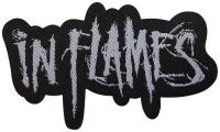 In Flames - Patch Logo Shaped (4,8 X 7,8 Cm) ryhmässä MERCHANDISE / Kangasmerkki / Heavy Metal @ Bengans Skivbutik AB (5577443)