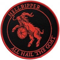 Hellripper - Patch All Hail The Goat Red (9 Cm) ryhmässä ME SUOSITTELEMME / Perjantain julkaisut / 2025-01-31 @ Bengans Skivbutik AB (5577459)