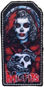 Misfits - Patch Lady Skull (10,4 X 5 Cm) ryhmässä MERCHANDISE / Kangasmerkki / Pop-Rock @ Bengans Skivbutik AB (5577589)