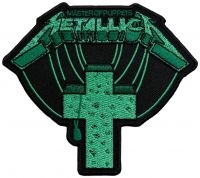 Metallica - Patch Master Of Puppets Green Cross ryhmässä MERCHANDISE / Kangasmerkki / Heavy Metal @ Bengans Skivbutik AB (5579364)