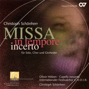 Schönherr - Missa In Tempore Incerto ryhmässä CD @ Bengans Skivbutik AB (5579461)