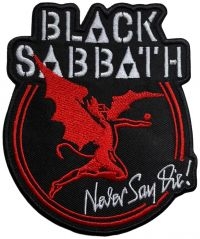 Black Sabbath - Patch Archange Never Say Die (10,1 ryhmässä MERCHANDISE / Kangasmerkki / Heavy Metal @ Bengans Skivbutik AB (5579721)