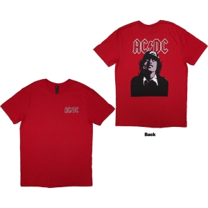 Ac/Dc - Mini Logo / Lock Up Your Daughters Uni Red T-Shirt ryhmässä MERCHANDISE / T-paita / Hårdrock @ Bengans Skivbutik AB (5581218r)