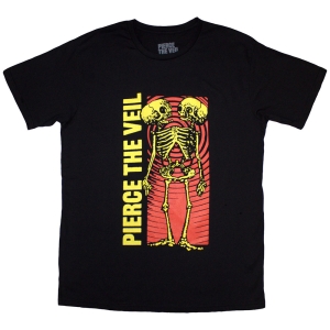 Pierce The Veil - Wavy Skeleton Uni Bl T-Shirt  (2XL) ryhmässä MERCHANDISE / T-paita / Pop-Rock @ Bengans Skivbutik AB (5581304)