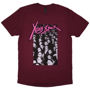 X-Ray Spex - 3D Cinema Uni Maroon T-Shirt ryhmässä MERCHANDISE / T-paita / Punk @ Bengans Skivbutik AB (5581807r)