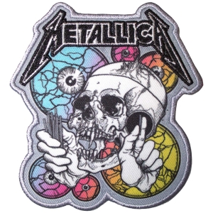 Metallica - The Shortest Straw Multicolored Eyes Printed Patch ryhmässä MERCHANDISE / Merch / Hårdrock @ Bengans Skivbutik AB (5581859)