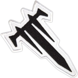Trivium - T Logo Woven Patch ryhmässä MERCHANDISE / Merch / Hårdrock @ Bengans Skivbutik AB (5581880)