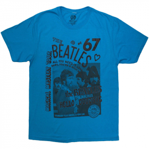 Beatles - 1967 Uni Blue T-Shirt ryhmässä Övrigt /  @ Bengans Skivbutik AB (5581960r)