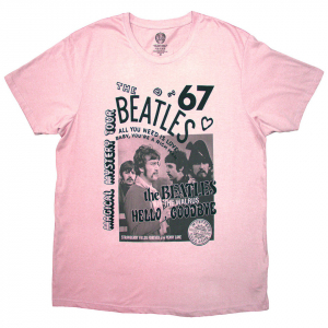 Beatles - 1967 Uni Pink T-Shirt ryhmässä Övrigt /  @ Bengans Skivbutik AB (5581961r)