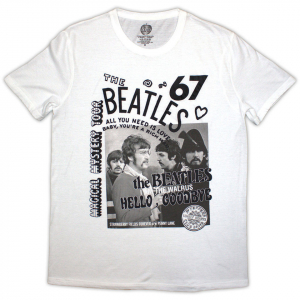 Beatles - 1967 Uni Wht T-Shirt ryhmässä Övrigt /  @ Bengans Skivbutik AB (5581962r)