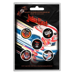 Judas Priest - Turbo Button Badge 5-Pack ryhmässä MERCHANDISE / Pin-Button Badge / Heavy Metal @ Bengans Skivbutik AB (5581974)
