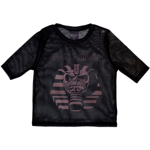 Iron Maiden - Powerslave Mummy Lady Bl Mesh Crop Top ryhmässä MERCHANDISE / T-paita / Hårdrock @ Bengans Skivbutik AB (5583030r)