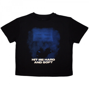 Billie Eilish - Hmhas Blue Lines Lady Bl Crop Top ryhmässä MERCH @ Bengans Skivbutik AB (5583531r)