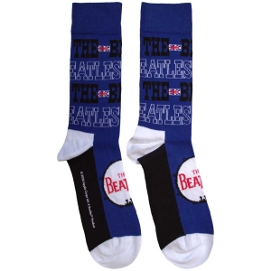 Beatles - Budokan Poster & Drum Logo Uni Blue Socks ryhmässä MERCHANDISE /  /  @ Bengans Skivbutik AB (5583652)