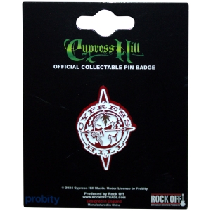 Cypress Hill - Skull Compass Pin Badge ryhmässä MERCHANDISE / Merch / Hip Hop-Rap @ Bengans Skivbutik AB (5583898)