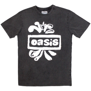 Oasis - Logo Splat Stone Wash Uni Char T-Shirt (2XL) ryhmässä MERCHANDISE / T-paita / Pop-Rock @ Bengans Skivbutik AB (5586507)