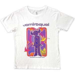 Jamiroquai - Emergency Uni Wht T-Shirt  (M) ryhmässä MERCHANDISE / T-paita / Pop-Rock @ Bengans Skivbutik AB (5587206)