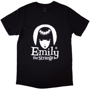 Emily The Strange - Halo Logo Uni Bl T-Shirt ryhmässä MERCHANDISE / T-paita / TV-serie @ Bengans Skivbutik AB (5587264r)