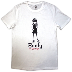 Emily The Strange - Emily Poses Uni Wht T-Shirt ryhmässä MERCH @ Bengans Skivbutik AB (5587265r)