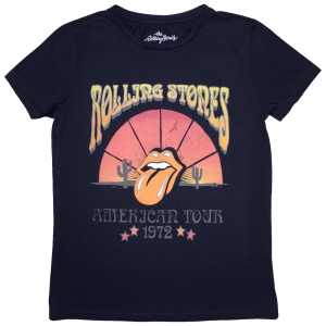 Rolling Stones - Desert 72 Lady Navy T-Shirt ryhmässä MERCHANDISE / T-paita / Pop-Rock @ Bengans Skivbutik AB (5587300r)