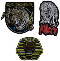 Iron Maiden - Patch 3 Set (Killers, Powerslave, N ryhmässä MERCHANDISE / Kangasmerkki / Heavy Metal @ Bengans Skivbutik AB (5588096)