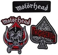 Motorhead - Patch 3 Set (Ace Of Spades, Logo, E ryhmässä ME SUOSITTELEMME / Perjantain julkaisut / 2025-03-21 @ Bengans Skivbutik AB (5588099)