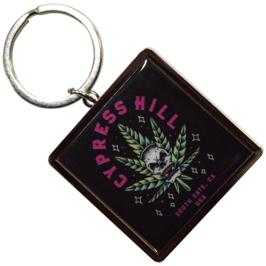 Cypress Hill - Leaf Skull Keychain ryhmässä MERCHANDISE / Merch / Hip Hop-Rap @ Bengans Skivbutik AB (5589220)