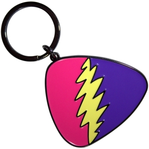 Grateful Dead - Pink/Purple Plectrum Keychain ryhmässä MERCHANDISE / Merch / Pop-Rock @ Bengans Skivbutik AB (5589225)