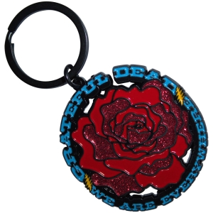 Grateful Dead - Everywhere Rose Keychain ryhmässä MERCHANDISE / Merch / Pop-Rock @ Bengans Skivbutik AB (5589229)