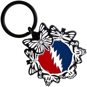 Grateful Dead - Steal Your Face Butterflies Keychain ryhmässä MERCHANDISE / Merch / Pop-Rock @ Bengans Skivbutik AB (5589230)