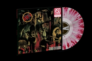 Slayer - Split Seams/Vikt Hörn Reign In Blood (Clear W/Red Splatter) ryhmässä VINYYLI @ Bengans Skivbutik AB (5589431)