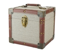 Vinyl Storage - 7 Inch 50 Record Carry Case - Grey Fabric ryhmässä Vinyylitarvikkeet @ Bengans Skivbutik AB (5589558)