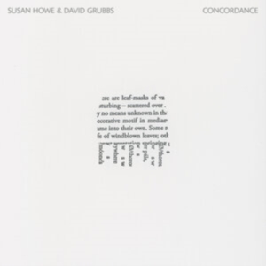 Howe Susan & David Grubbs - Concordance ryhmässä Övrigt /  @ Bengans Skivbutik AB (5589888)