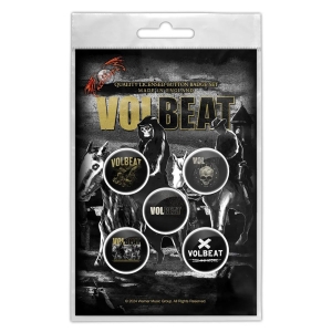 Volbeat - Outlaw Gentlemen Button Badge Pack ryhmässä MERCHANDISE / Merch / Hårdrock @ Bengans Skivbutik AB (5590295)