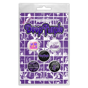 Deep Purple - Logo Button Badge Pack ryhmässä MERCHANDISE / Merch / Hårdrock @ Bengans Skivbutik AB (5590296)