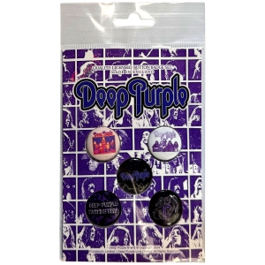 Deep Purple - Logo Button Badge Pack ryhmässä MERCHANDISE / Merch / Hårdrock @ Bengans Skivbutik AB (5590296)