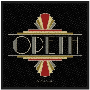 Opeth - Art Deco Logo Standard Patch ryhmässä MERCHANDISE / Merch / Hårdrock @ Bengans Skivbutik AB (5590308)