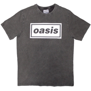 Oasis - Decca Logo Stone Wash Uni Char T-Shirt ryhmässä MERCHANDISE / T-paita / Pop-Rock @ Bengans Skivbutik AB (5590934r)