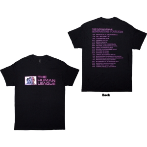 Human League - Generations Tour 24 Photo Uni Bl T-Shirt ryhmässä MERCHANDISE / T-paita / Pop-Rock @ Bengans Skivbutik AB (5592322r)