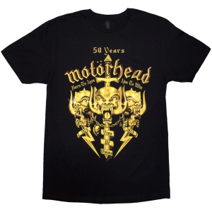 Motorhead - 50 Years Swords & Warpig Uni Bl T-Shirt ryhmässä MERCHANDISE / T-paita / Hårdrock @ Bengans Skivbutik AB (5593180r)