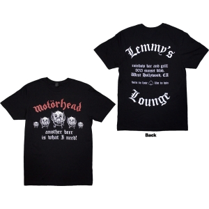 Motorhead - Lemmy's Lounge Uni Bl T-Shirt ryhmässä MERCHANDISE / T-paita / Hårdrock @ Bengans Skivbutik AB (5593185r)
