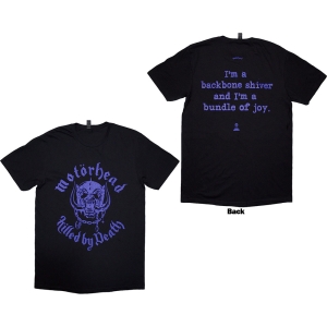 Motorhead - Killed By Death Lyric Uni Bl T-Shirt ryhmässä MERCHANDISE / T-paita / Hårdrock @ Bengans Skivbutik AB (5593186r)