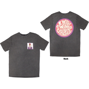 Willy Wonka Movie - Logo Emblem Stone Wash Uni Char T-Shirt ryhmässä MERCHANDISE / T-paita / Film-Musikal @ Bengans Skivbutik AB (5593204r)