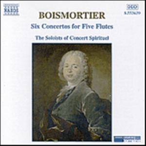 Boismortier Joseph Bodin De - 6 Concertos For 5 Flutes ryhmässä Externt_Lager / Naxoslager @ Bengans Skivbutik AB (560386)