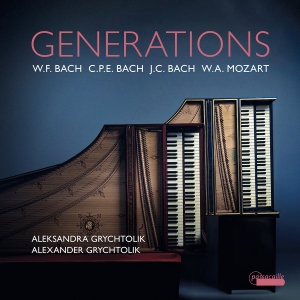 Aleksandra & Alexander Grychtolik - Generations - Works For Two Harpsic ryhmässä CD / Kommande / Klassiskt @ Bengans Skivbutik AB (5626627)