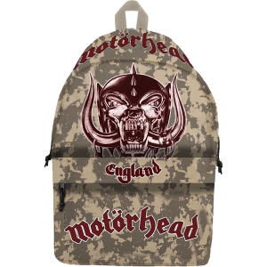 Motorhead - England White Daypack ryhmässä MERCHANDISE / Merch / Nyheter / Hårdrock @ Bengans Skivbutik AB (5627024)